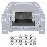 TRIXIE REISMAND JOURNEY GRIJS / DONKERGRIJS 100X65X60 CM - thumbnail