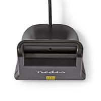 Nedis CRDRU2SM3BK Smartcard Reader Usb 2.0 Desktop Model Black - thumbnail