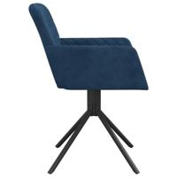Eetkamerstoelen draaibaar 2 st fluweel blauw - thumbnail