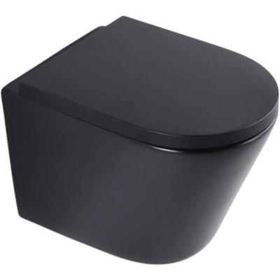 QeramiQ Dely Wandclosetpack - 36.3x51.7cm - diepspoel - rimless - 35mm zitting - mat zwart SW1026253 / SW1000769 QeramiQ Dely Wandclosetpack - 36.3x51.7cm - diepspoel - rimless - 35mm zitting - mat zwart SW1026253 / SW1000769