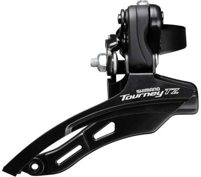 Shimano voorderailleur 6/7-speed tourney tz fd-tz500 down swing/top pull hoge klem ø28,6 mm 42t