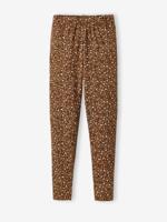 Lange legging met print bruin - thumbnail