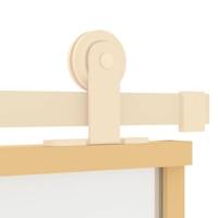 VidaXL Schuifdeur 90x205 cm mat esg-glas en aluminium goudkleurig - thumbnail