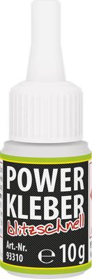 PETEC universeel lijm "power kleber blitzschnell" second glue 10g water bottle