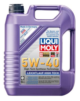 LIQUI MOLY motorolie "leichtlauf high tech leichtl. high tech 5w40 lm 5 ltr.