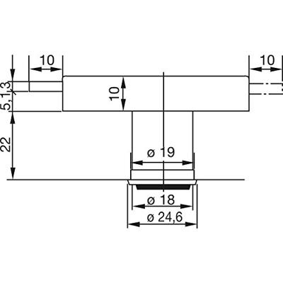 Burg Wächter MZ 83.SB Meubelslot 172 mm Verschillend sluitend Messing (gepolijst) Sleutelslot