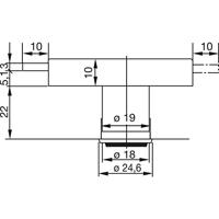 Burg Wächter MZ 83.SB Meubelslot 172 mm Verschillend sluitend Messing (gepolijst) Sleutelslot - thumbnail