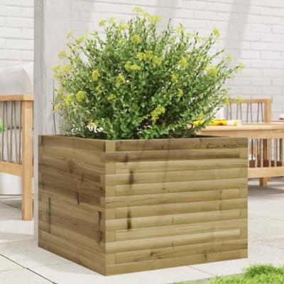 VidaXL Plantenbak 60x60x45,5 cm geïmpregneerd grenenhout VidaXL Plantenbak 60x60x45,5 cm geïmpregneerd grenenhout