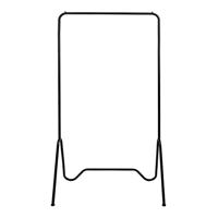 QUVIO Kledingrek metaal - Zwart - thumbnail