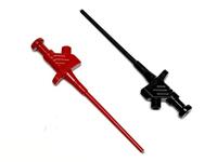 SKS Hirschmann Kleps 30 Set Fijn-krokodilklem Steekaansluiting 4 mm Ohne Messkategorie Zwart, Rood - thumbnail
