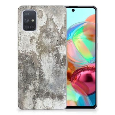 Samsung Galaxy A71 | TPU | Siliconen hoesje | Beton Print Samsung Galaxy A71 | TPU | Siliconen hoesje | Beton Print