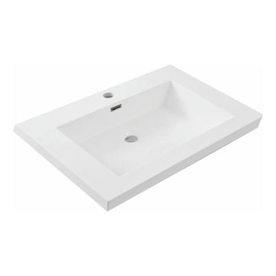 Wiesbaden Vision kunstmarmer wastafel 60x46 wit