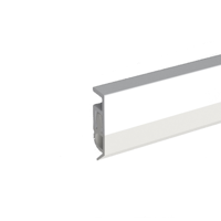 Ellen opbouw tochtprofiel - PTS - 2300 mm - wit kunststof - thumbnail