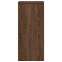 Dressoir 29,5x34x76 cm bewerkt hout bruin eikenkleurig - thumbnail