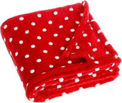 Playshoes fleece babydeken Stippen Rood