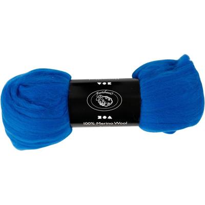 Creativ Company Merino wol, dikte 21 my, kobalt blauw, 100 gr/ 1 doos