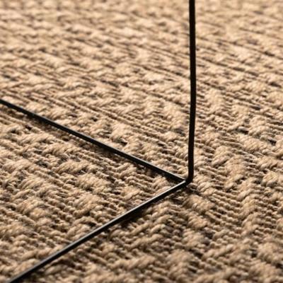 Vloerkleed 160x230 cm voor binnen en buiten jute look - thumbnail