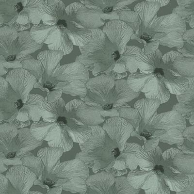 Dutch Wallcoverings Behang Annuell Hibiscus Groen 11001