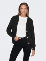 Only Onlella Piumo Ls Cardigan Nca Knt 15259564 Vest Black - thumbnail