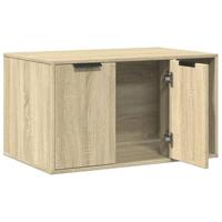 Kattenbakkast 80x50x45 cm bewerkt hout sonoma eikenkleurig - thumbnail