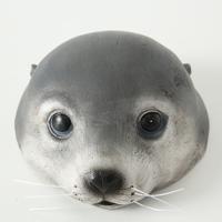 Zeehond zwemmend als vijverdeco - thumbnail