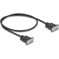 DeLOCK 86822 seriële kabel Zwart 0,5 m DB-9 - thumbnail