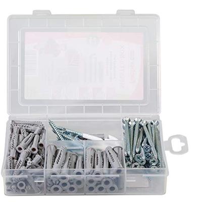 fischer 513894 meister-box met UX-R-pluggen, schroeven, ronde en winkelhaken 118 onderdelen fischer 513894 meister-box met UX-R-pluggen, schroeven, ronde en winkelhaken 118 onderdelen