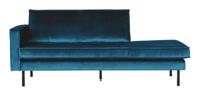 WOOOD Daybed 'Rodeo' Links, Velvet, kleur Blauw - thumbnail