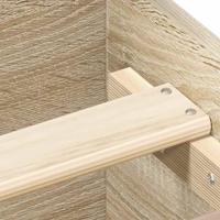 Bedframe met hoofd- en voeteneinde sonoma eikenkleur 120x200 cm - thumbnail
