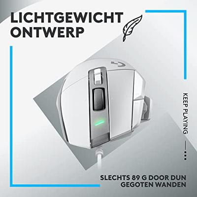 Logitech G G502 X Wit Gaming muis - thumbnail