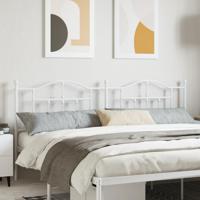 Hoofdbord 200 cm metaal wit - thumbnail