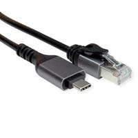 VALUE usb 3.2 Gen 2 type C naar gigabit ethernet converterkabel, zwart, 5m - thumbnail