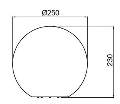 Deko Light 836011 Kugelleuchte 30 Buiten decoverlichting Bol E27 Wit