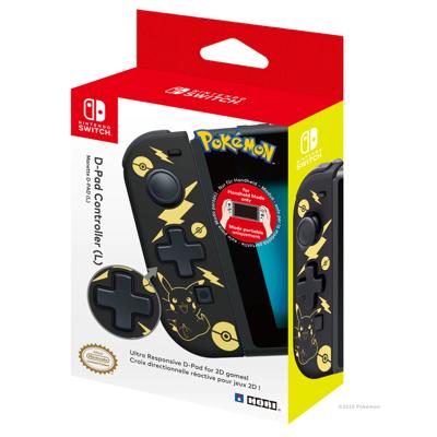 Hori D-Pad Controller Pikachu Black & Gold
