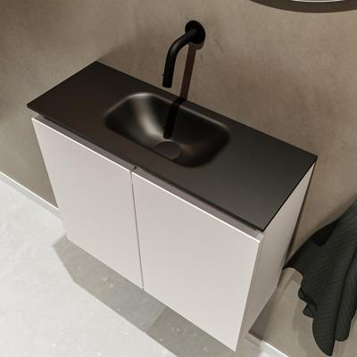 MONDIAZ TURE 60cm toiletmeubel linen. EDEN wastafel urban midden geen kraangat