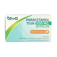 Teva Paracetamol 500mg 10 Zetpillen - thumbnail