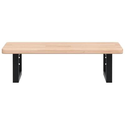 Badkamer wandschap staal en massief eikenhout