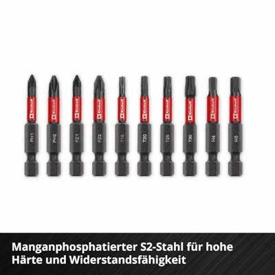 Einhell Impact Bit Taschenbox 10tlg 118653 Bitset 1/4 (6.3 mm), PH, PZ, Torx, Zeskant Einhell Impact Bit Taschenbox 10tlg 118653 Bitset 1/4 (6.3 mm), PH, PZ, Torx, Zeskant