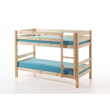 Vipack stapelbed Pino met onderbed - grenenhout - 140x103x208 cm