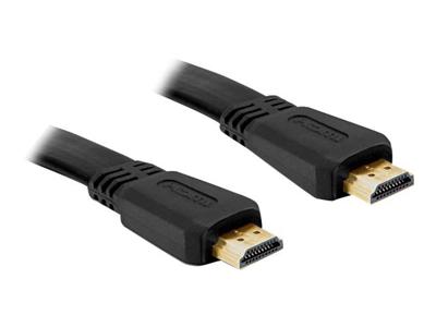 Delock 82670 Kabel High Speed HDMI met Ethernet - HDMI A male > HDMI A male plat 2 m