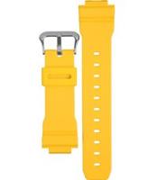 Horlogeband Casio 10330724 / RS6K413X-9H / G5600A-9 Kunststof/Plastic Geel 16mm - thumbnail