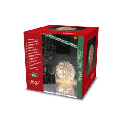 Konstsmide 3514-303 LED-silhouet Kogel Energielabel F (A - G) Warmwit LED Zilver