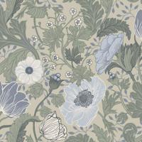 Dutch Wallcoverings Fagelsang - Anemone Blue - thumbnail