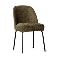 WOOOD Eetkamerstoel 'Vogue' Structure Velvet, kleur Bonsai - thumbnail