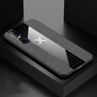 Voor vivo S1 Pro XINLI stiksels doek textuur schokbestendig TPU beschermhoes (grijs) - thumbnail