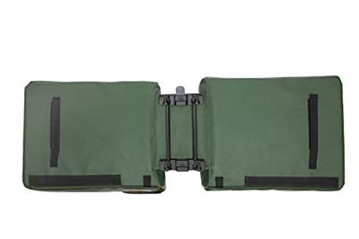 Dubbele fietstas New Looxs Odense Double Racktime 39 liter 34 x 16 x 38 cm (x2) - groen