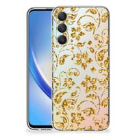 Samsung Galaxy A05S | TPU Case | Gouden Bloemen - thumbnail