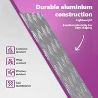 VidaXL Trap tread rechthoekig 4 pcs zilver 60 x 40 cm aluminium - thumbnail