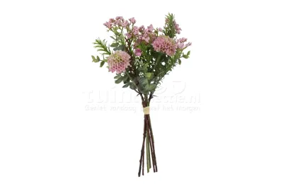 Kunstboeket Dahlia Pompon 33cm Paars