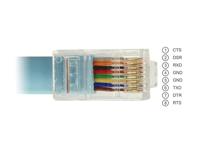 Delock USB-adapter USB 1.1, USB 2.0 USB-A stekker, RJ45 2.00 m Blauw 64185 - thumbnail